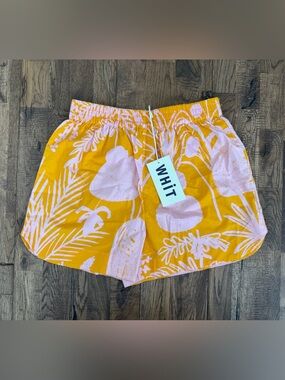 NWT WHIT New York Rocky‎ Shorts Pull On Orange Pink Women's Size P XS P